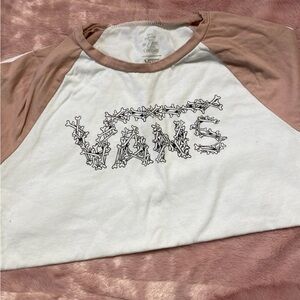 Vans Peach and White Shirt